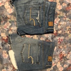 (2) Pairs of American Eagle Jean Shorts